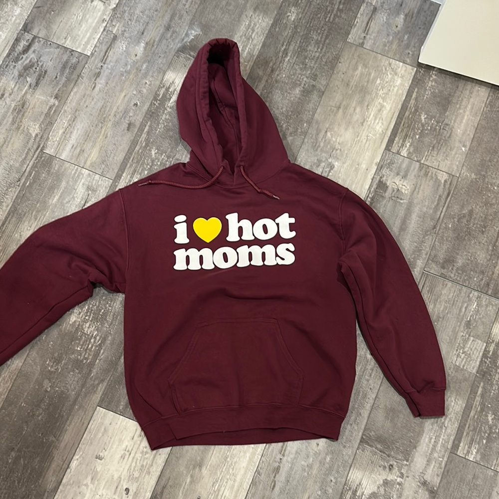 Burgundy Graphic Hoodie